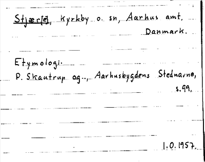 Bild på arkivkortet för arkivposten Stjære