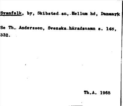 Bild på arkivkortet för arkivposten Svanfolk