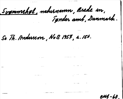 Bild på arkivkortet för arkivposten Svømmehøl