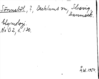 Bild på arkivkortet för arkivposten Sönneböl