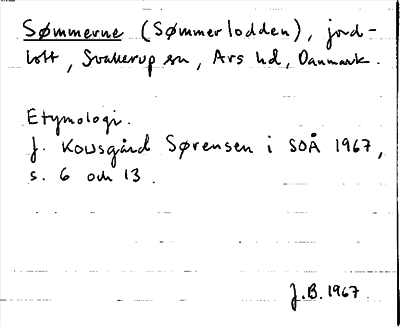 Bild på arkivkortet för arkivposten Sømmerne