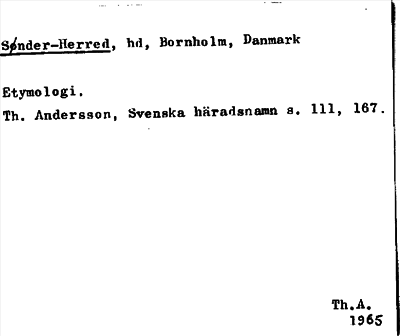 Bild på arkivkortet för arkivposten Sønder-Herred