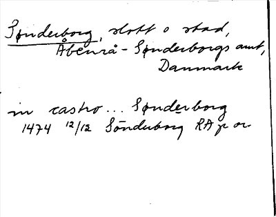 Bild på arkivkortet för arkivposten Sønderborg