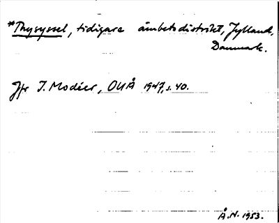 Bild på arkivkortet för arkivposten Thysyssel