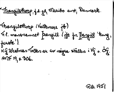 Bild på arkivkortet för arkivposten Thængilsthorp