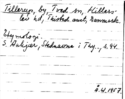 Bild på arkivkortet för arkivposten Tillerup