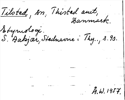 Bild på arkivkortet för arkivposten Tilsted