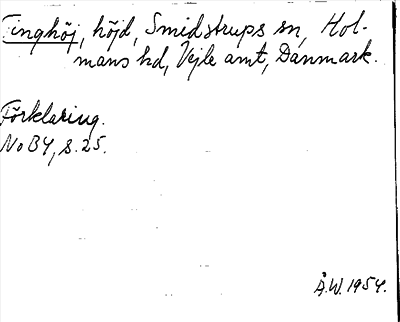 Bild på arkivkortet för arkivposten Tinghöj