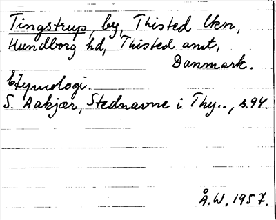 Bild på arkivkortet för arkivposten Tingstrup