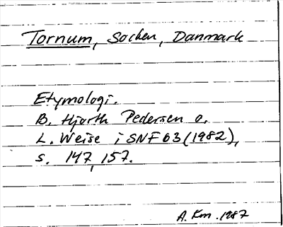 Bild på arkivkortet för arkivposten Tornum
