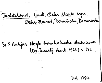 Bild på arkivkortet för arkivposten Troldelund