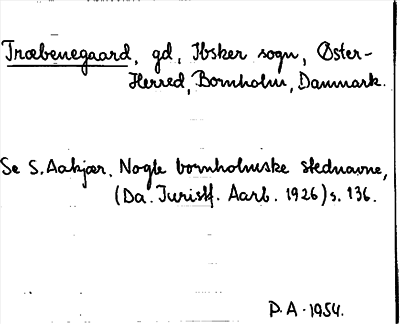 Bild på arkivkortet för arkivposten Træbenegaard