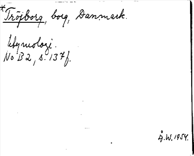 Bild på arkivkortet för arkivposten Tröjborg