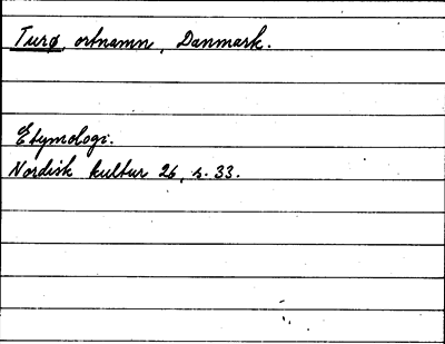 Bild på arkivkortet för arkivposten Turø