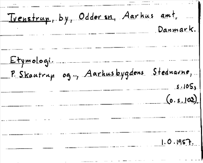 Bild på arkivkortet för arkivposten Tvenstrup