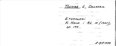 Bild på arkivkortet för arkivposten Tåsinge