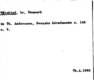 Bild på arkivkortet för arkivposten Tørskind