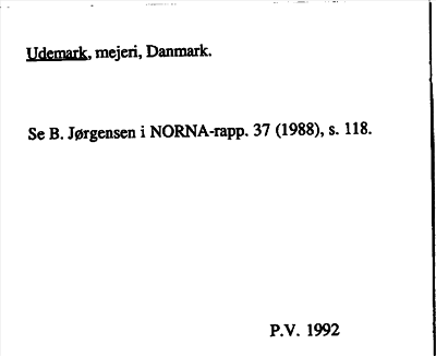 Bild på arkivkortet för arkivposten Udemark
