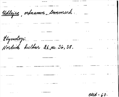 Bild på arkivkortet för arkivposten Udlejre