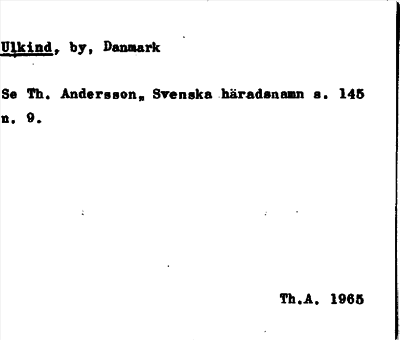 Bild på arkivkortet för arkivposten Ulkind