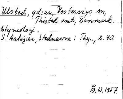 Bild på arkivkortet för arkivposten Ulsted