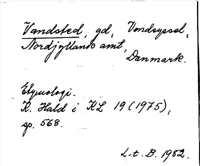 Bild på arkivkortet för arkivposten Vandsted