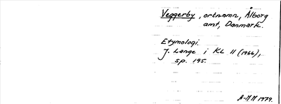Bild på arkivkortet för arkivposten Veggerby