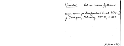 Bild på arkivkortet för arkivposten Vendel