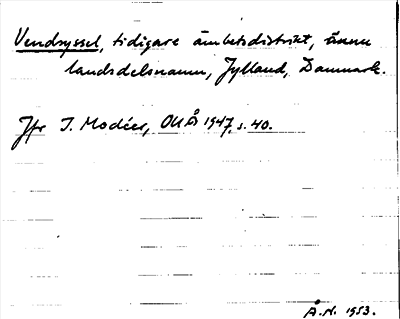 Bild på arkivkortet för arkivposten Vendsyssel