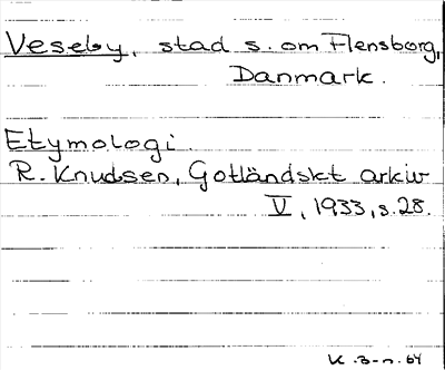Bild på arkivkortet för arkivposten Veseby