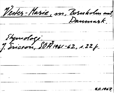 Bild på arkivkortet för arkivposten Vester-Marie