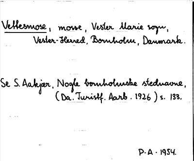 Bild på arkivkortet för arkivposten Vettesmose