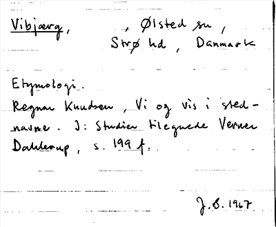 Bild på arkivkortet för arkivposten Vibjærg