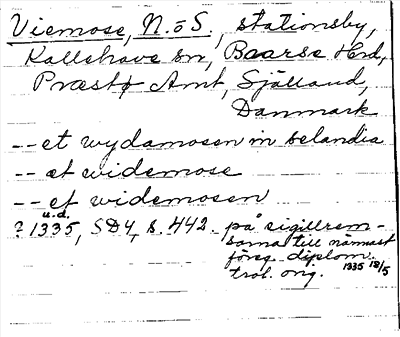 Bild på arkivkortet för arkivposten Viemose, N. o. S