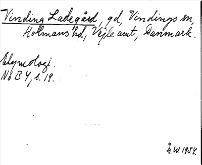 Bild på arkivkortet för arkivposten Vinding Ladegård