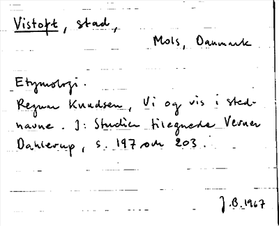 Bild på arkivkortet för arkivposten Vistoft