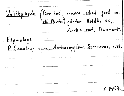 Bild på arkivkortet för arkivposten Voldbyhede