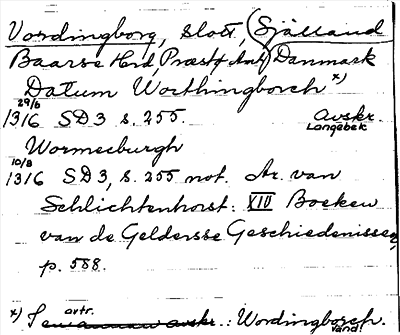Bild på arkivkortet för arkivposten Vordingborg
