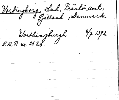 Bild på arkivkortet för arkivposten Vordingborg