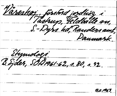 Bild på arkivkortet för arkivposten Våreshøj