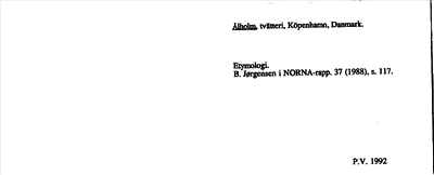 Bild på arkivkortet för arkivposten Ålholm