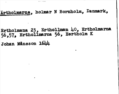 Bild på arkivkortet för arkivposten Ärtholmarna