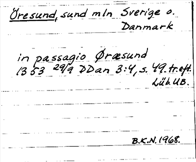 Bild på arkivkortet för arkivposten Öresund