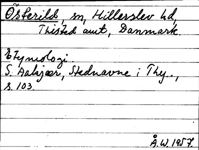 Bild på arkivkortet för arkivposten Österild