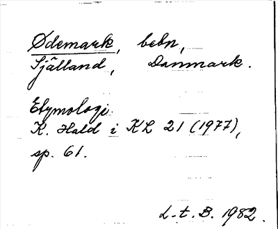 Bild på arkivkortet för arkivposten Ødemark