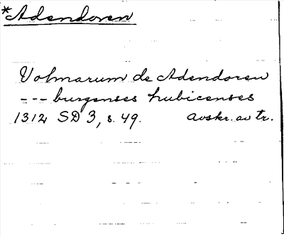 Bild på arkivkortet för arkivposten Adendoren