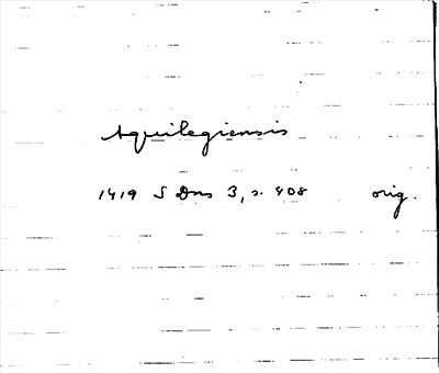 Bild på arkivkortet för arkivposten Aguilegiensis