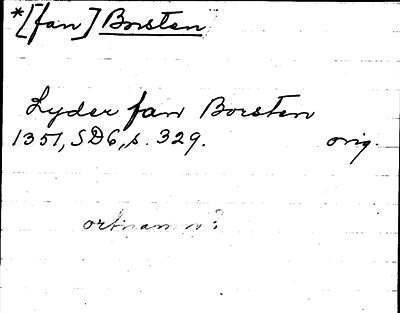 Bild på arkivkortet för arkivposten Borsten