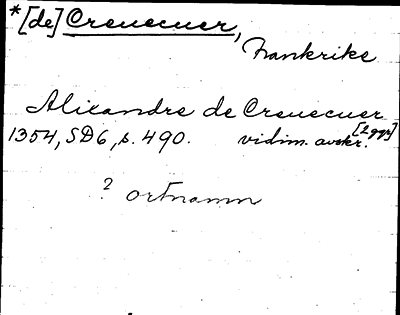 Bild på arkivkortet för arkivposten Creuecuer