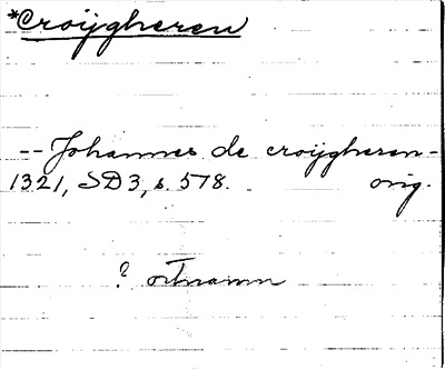 Bild på arkivkortet för arkivposten Croijgheren